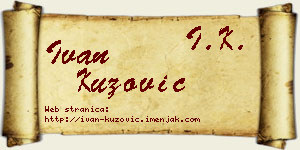 Ivan Kuzović vizit kartica